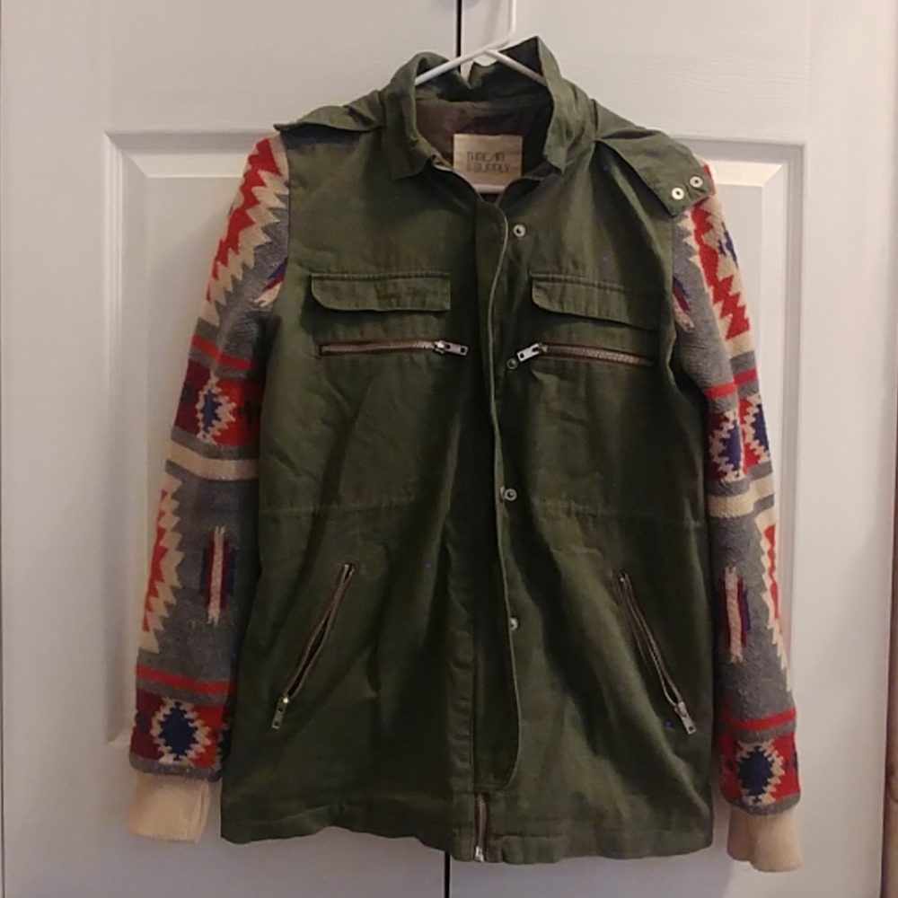 Sweater Sleeve Utility Jacket